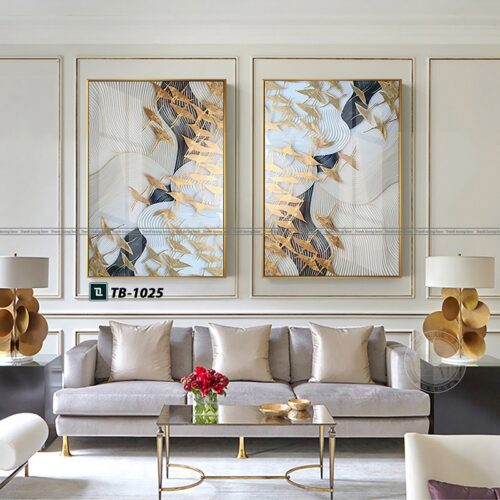 tranh canvas trừu tượng cho phòng làm việc