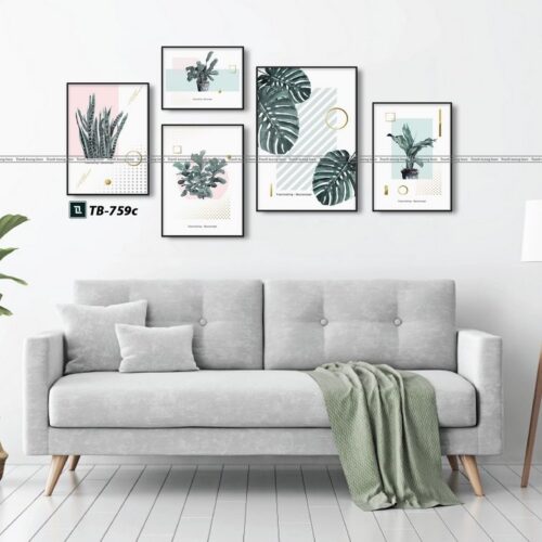 tranh canvas tropical phòng khách