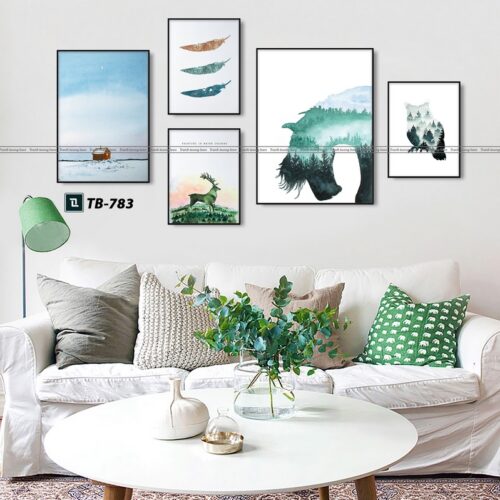 tranh canvas hiện đại cho phòng khách