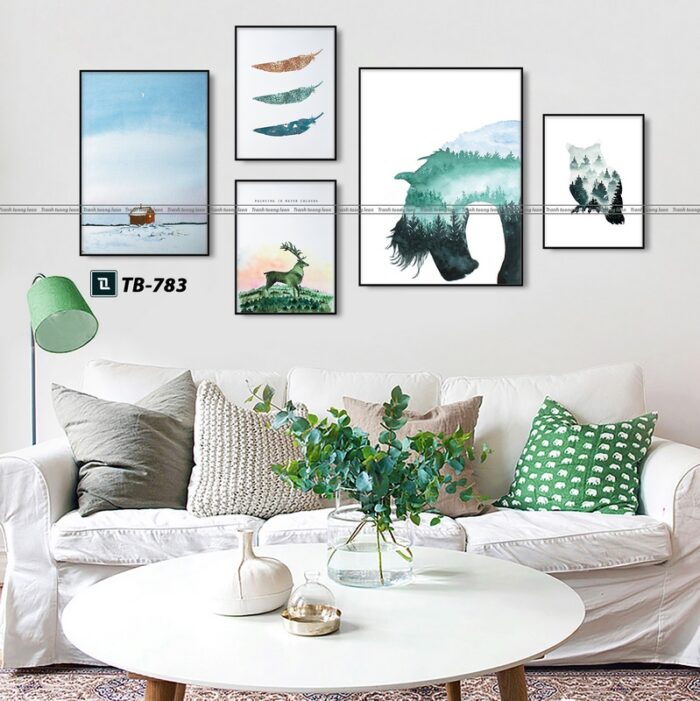 tranh canvas hiện đại cho phòng khách
