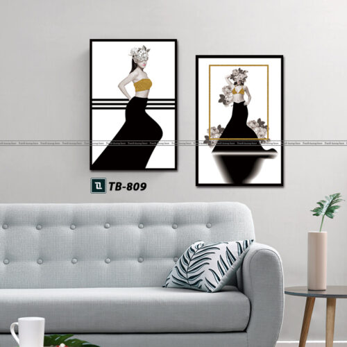 tranh canvas trừu tượng cho phòng ngủ