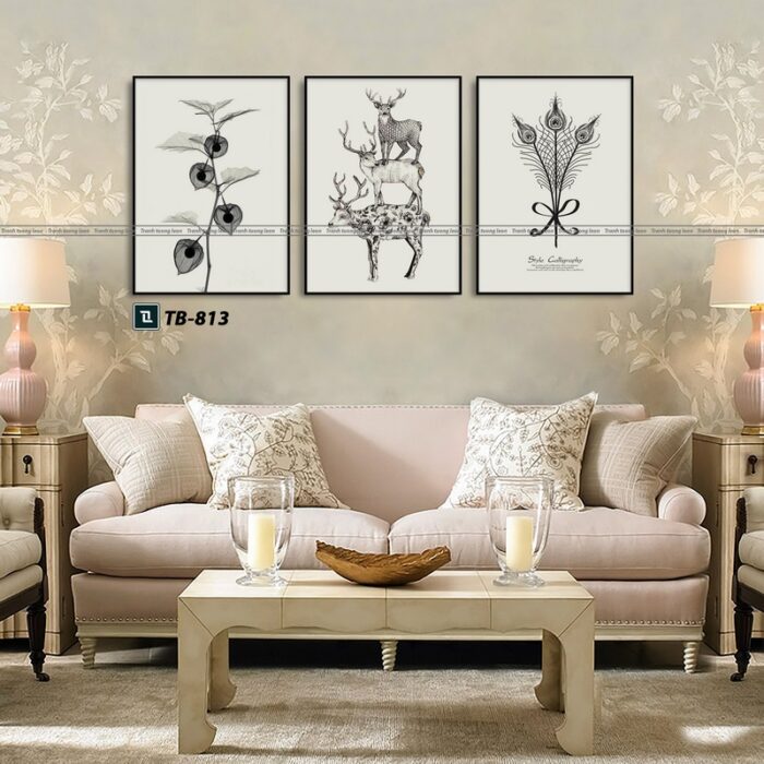 tranh canvas hiện đại cho phòng khách