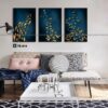tranh canvas trừu tượng cho phòng làm việc, đàn cá