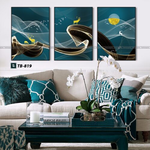 tranh canvas trừu tượng cho phòng làm việc