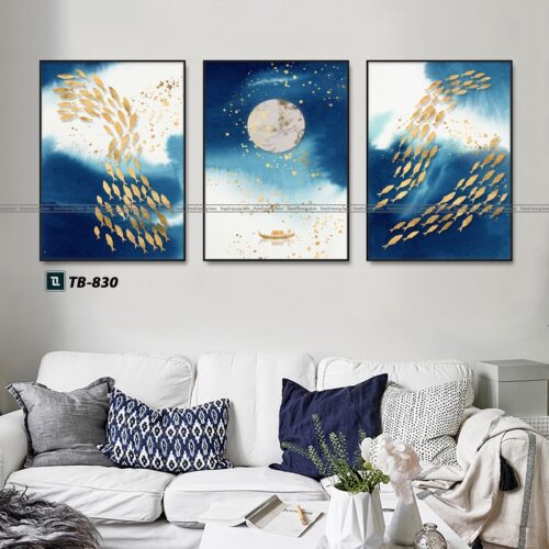 tranh canvas trừu tượng cho phòng làm việc