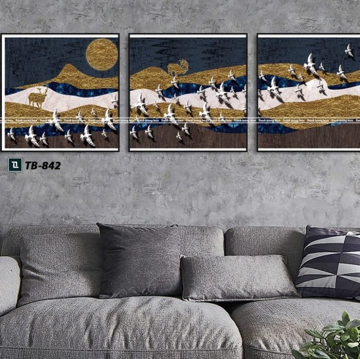tranh canvas trừu tượng cho phòng làm việc