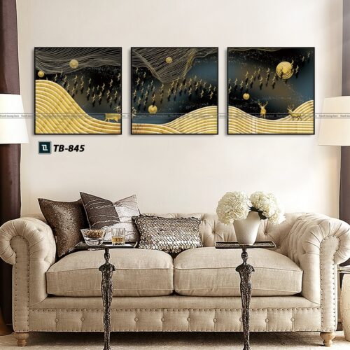 tranh canvas trừu tượng cho phòng làm việc