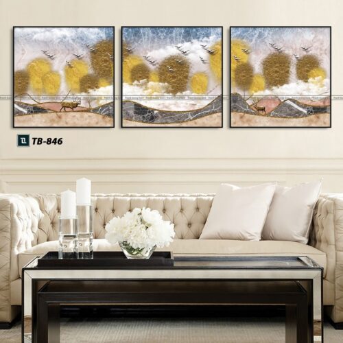 tranh canvas trừu tượng cho phòng làm việc