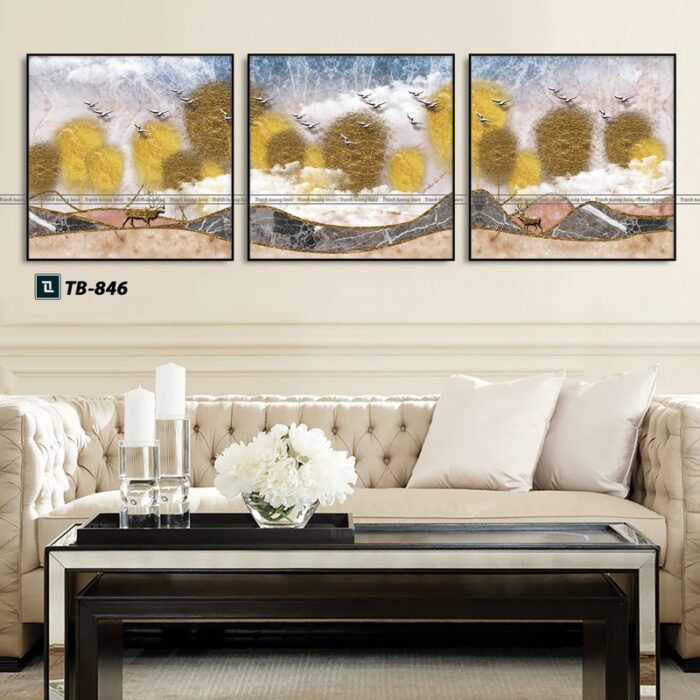 tranh canvas trừu tượng cho phòng làm việc