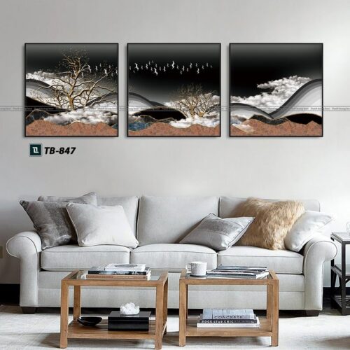 tranh canvas trừu tượng cho phòng làm việc