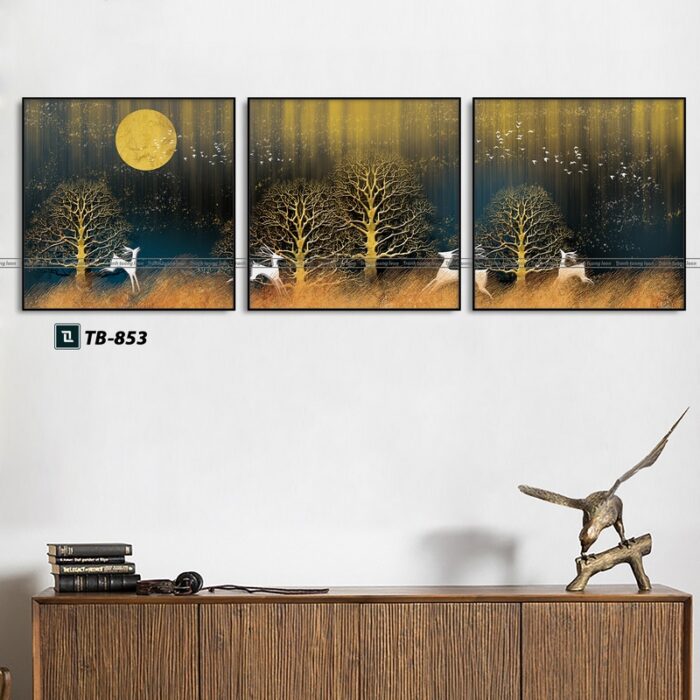 tranh canvas trừu tượng cho phòng làm việc