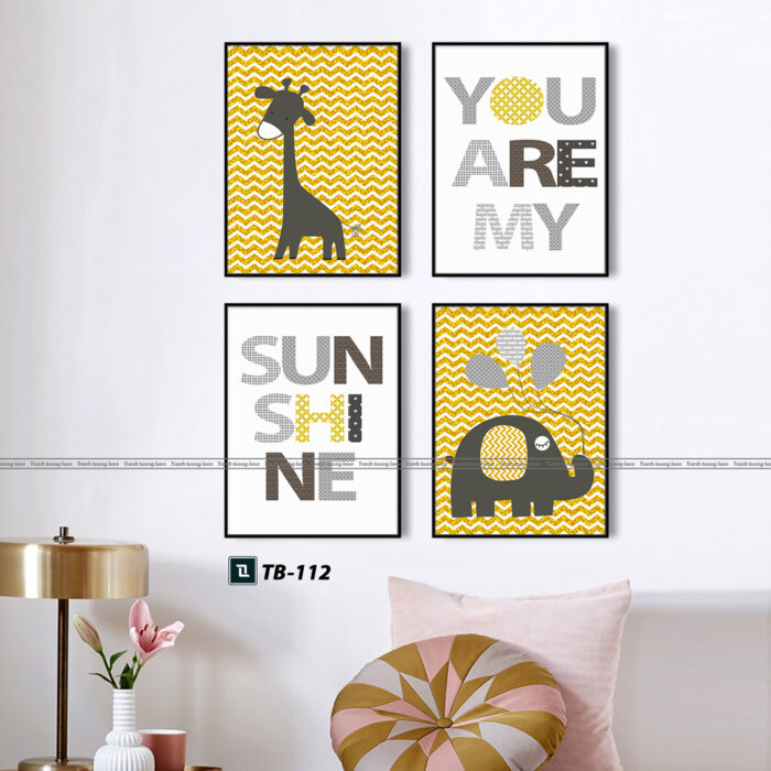 tranh canvas cho phòng của bé