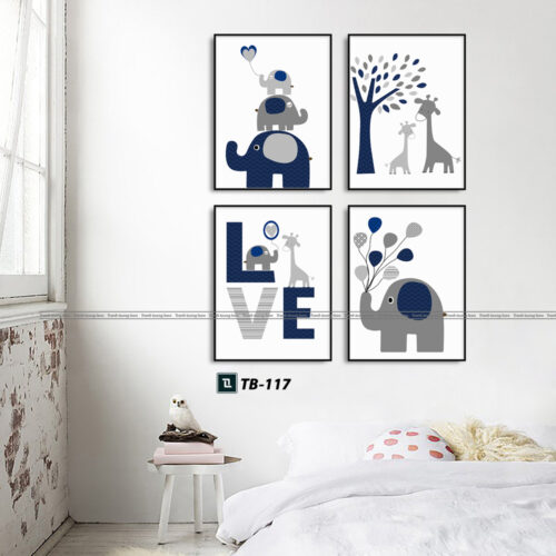 tranh canvas cho phòng của bé