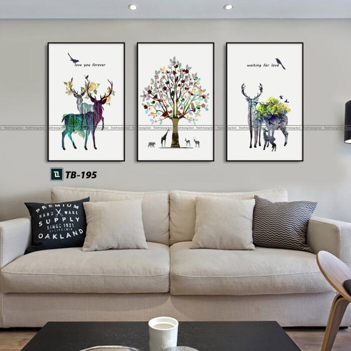 tranh canvas hiện đại cho phòng khách