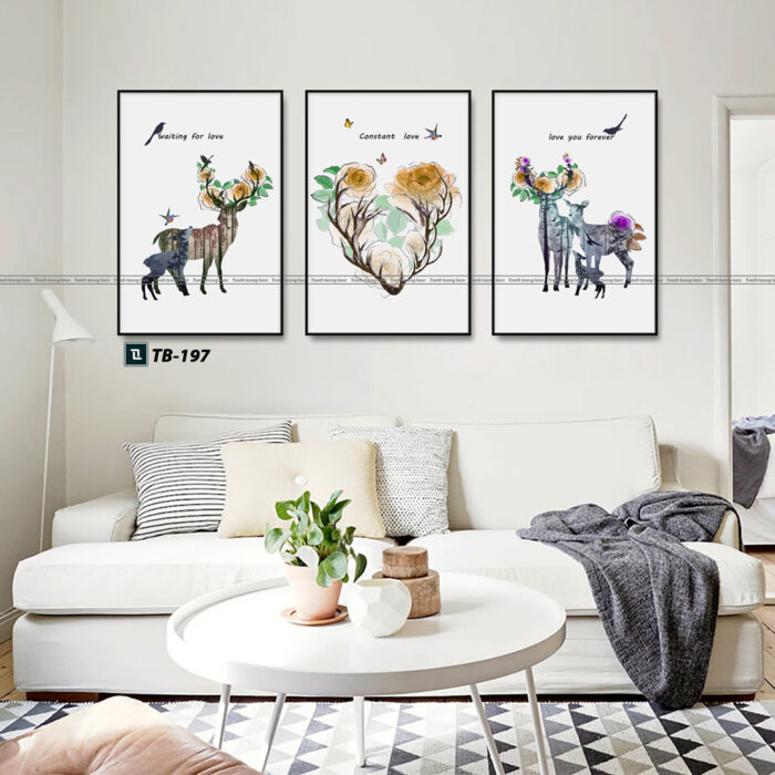 tranh canvas hiện đại cho phòng khách
