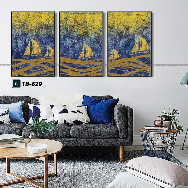 tranh canvas trừu tượng cho phòng làm việc, phòng khách