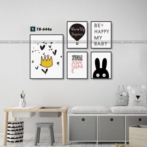 tranh canvas cho phòng của bé