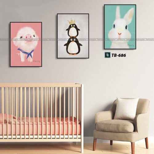 tranh canvas cho phòng của bé