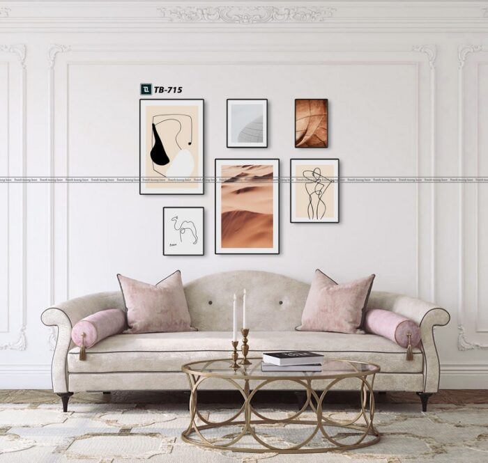 tranh canvas cho phòng khách, tranh trừu tượng